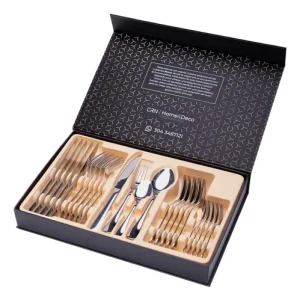 Set De Cubiertos 24 Piezas Plateados