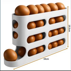 Dispensador y Organizador de huevos ahorrador de espacios
