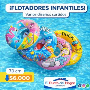 Flotadores infantiles en diseños surtidos llenos de color y diversión
